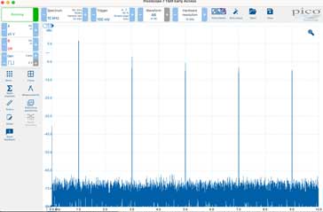 Square Wave Spectrum on Oscilloscope
