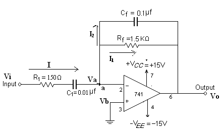 IC 741 Differentiator