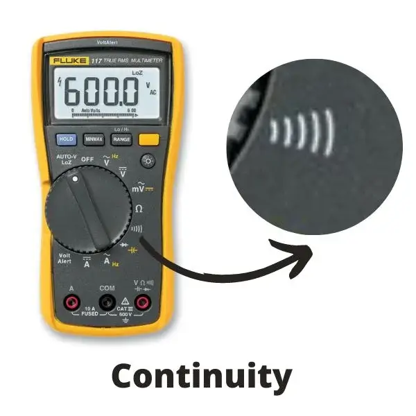 Continuity Symbol on a Multimeter 
